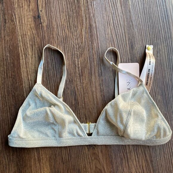 House of CB Sequin Silver Bralette - Picture 1 of 9